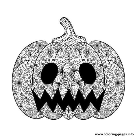 Then they can display all the pumpkins creations at the classroom board where parents can see it. Adult Halloween Scary Pumpkin Coloring Pages Printable