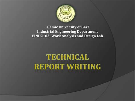 Ppt Technical Report Writing Powerpoint Presentation Free Download