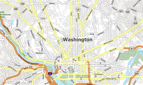 Washington Dc Map District Of Columbia Gis Geography