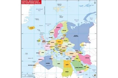 Map Of Europe North Africa And Middle East 88 World Maps