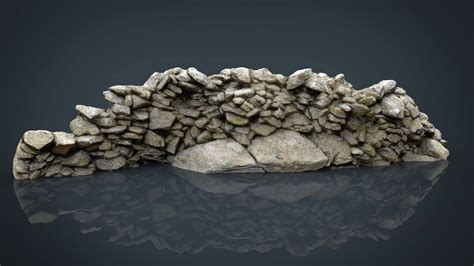 Stone Wall 3d Model By Sanchiesp