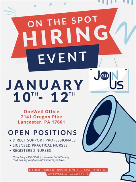 OneWell's On-the-spot Hiring Event - OneWell