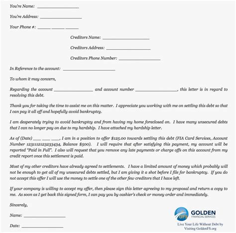 Financial Hardship Letter Template For Your Needs