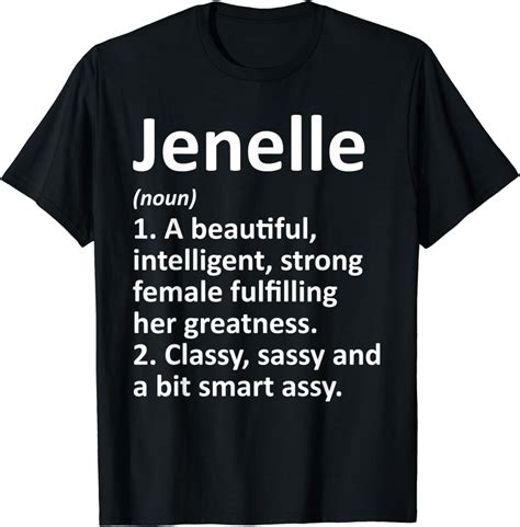 Jenelle Definition Personalized Name Funny Christmas T T