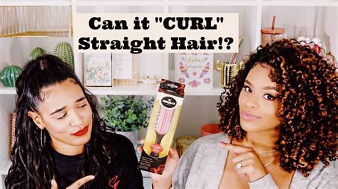 Can The Denman Brush Curl Straightwavy Hair 😱 Youtube