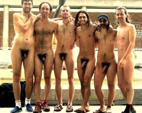 Naked guys group