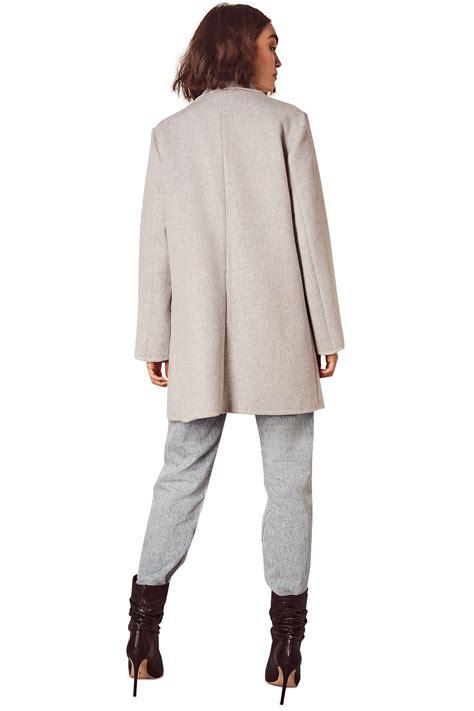 Essential Coat In Grey By Wish To Buy Glamcorner