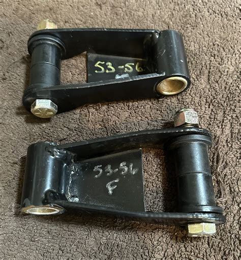 1953 56 Ford F100 Rear Lowering Leaf Spring Shackles Ebay