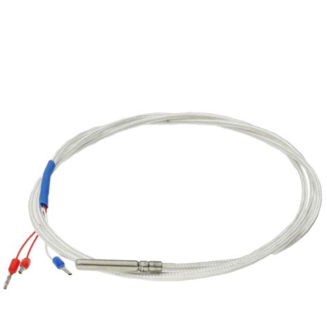 Rtd Pt100 Temperature Sensor 1m Cable Stainless Probe 3 Wires 0°c 150°c