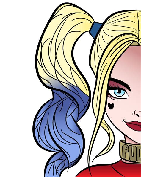 Harley Queen Draw By Vetor Book Harley Quinn Drawing Queen Drawing