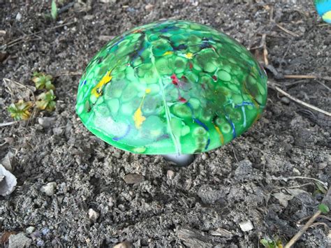 Fused glass flowers for the garden. Fused Glass - Garden Mushrooms | Elegant Fused Glass by Karen