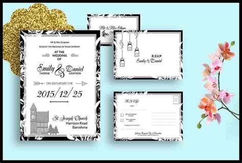 50 Wonderful Wedding Invitation And Card Design Samples Design Shack