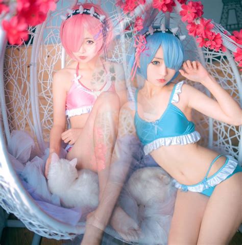 Re Zero Kara Hajimeru Isekai Seikatsu Rem Ram Bikini Lolita Underwear