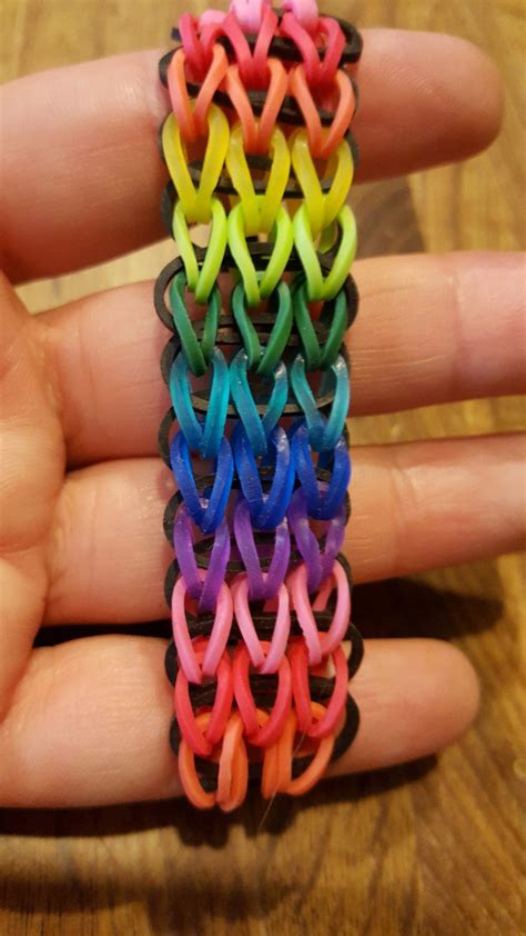 Rainbow Loom Triple Single Loop Stretchy Bracelet Etsy