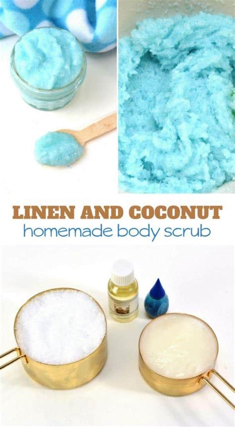Fresh Linen Coconut Oil Salt Scrub Uses Coconut Oil And Essential Oils