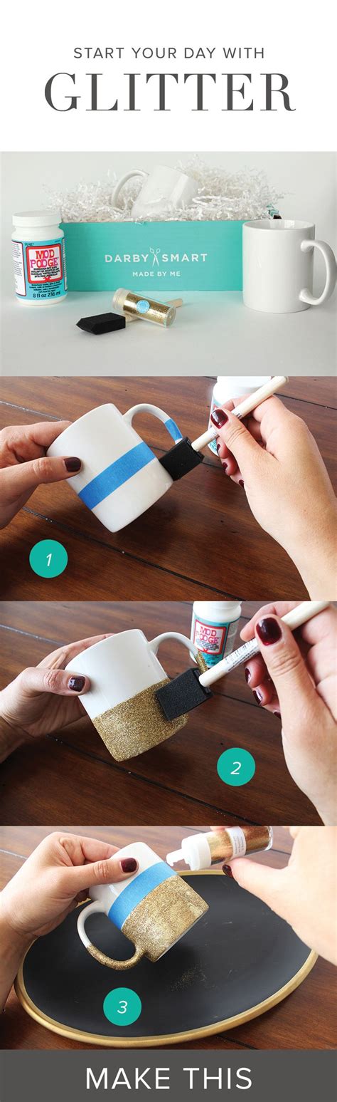 Make Glitter Dipped Mugs For The Holidays These Are Great Stocking