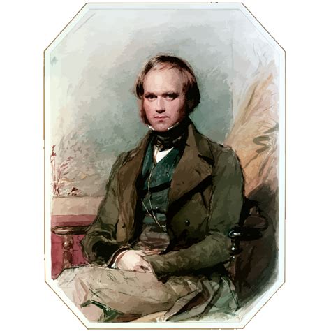 Charles Darwin Vector Portrait Free Svg