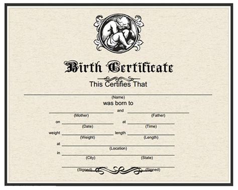 Sign, fax and printable from pc, ipad, tablet or mobile with pdffiller ✔ instantly. Pin On Certificate Templates for Birth Certificate Fake Template | Birth certificate template ...