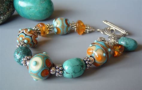Alexandria Bracelet Handmade Glass Beads Jewelry Design Artisan Jewelry