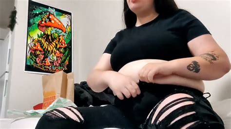 Beautiful Sexy Goodgirl Growing Belly Stuffing Jian Weight Big Big
