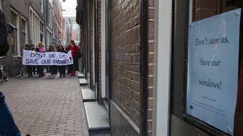 Amsterdam Prostitutes Protest Against Closure Of Sex Workers Windows In Red Light District