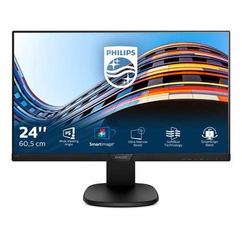 Philips 24in Ips Monitor 1920x1080 5ms Displayportvga4xusb In Mntr