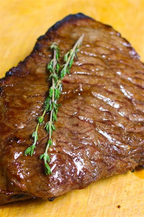 Dad's quick clean up oven roast!, ingredients: London Broil made with top round fresh out of the oven showing caramelization on the outside and ...