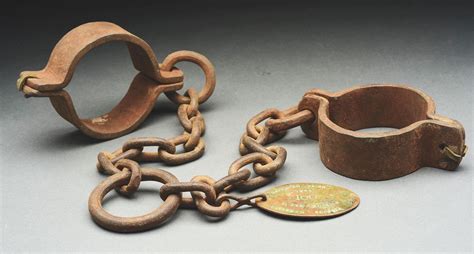 Sold Price Georgia Marked Slave Shackles Dated 1844 October 3 0119
