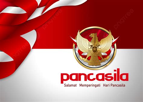 Background Gold Garuda Indonesia Pancasila Celebration Independence