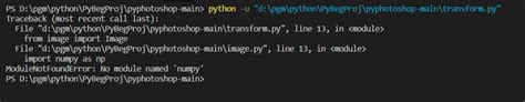 Modulenotfounderror No Module Named Numpy But Numpy Module Already