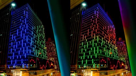 Gallery 36 Laservision Nexxus Building Architectural Lighting Building
