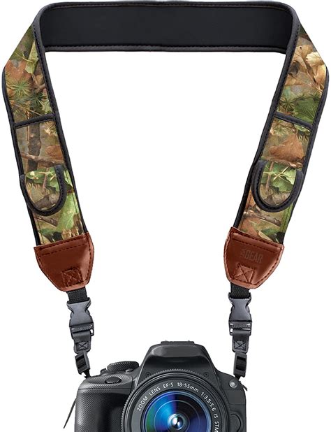 Usa Gear Trueshot Camera Strap With Camo Hiking Neoprene Pattern