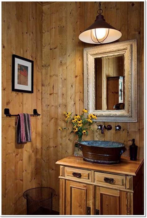 35 Exceptional Rustic Bathroom Designs Filled With Coziness And Warmth