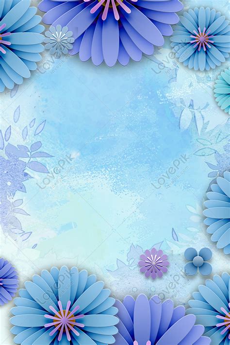 Fresh Flower Border Theme Poster Download Free Poster Background