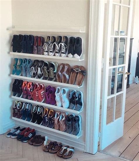 35 Wall Mounted Shoe Storage Rack Ideas That Will Maximize Your Space