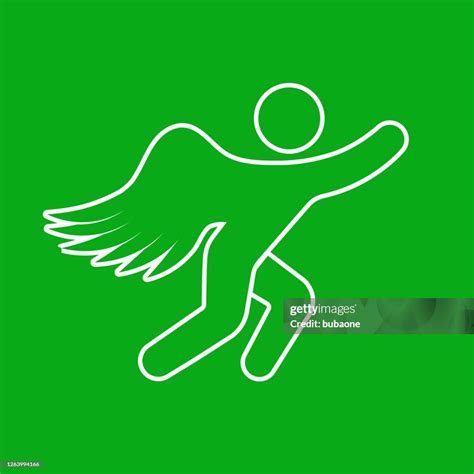 Flying Man Angel Icon High Res Vector Graphic Getty Images