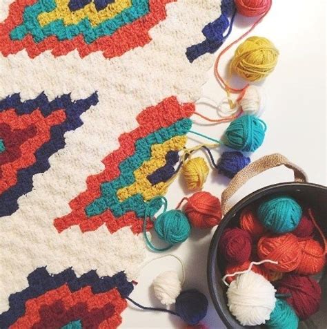 Southwestern Style Crochet Throw Stuff Steph Makes Native American