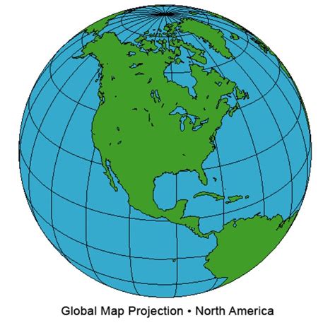 North America On The Globe Free Image Download