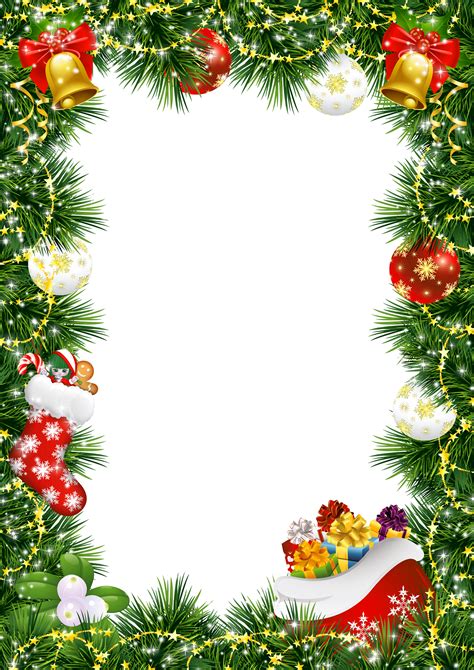 Free Christmas Frames Png Images With Transpa Background Clip Art