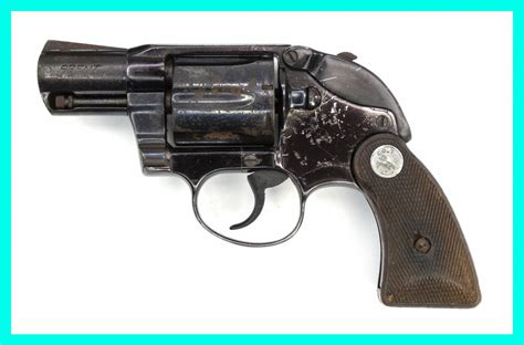 Colt Agent Revolver Whammer Shroud 38 Special 2 Barrel Blued