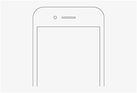 Iphone Outline Png White Iphone Outline Png Png Image Transparent