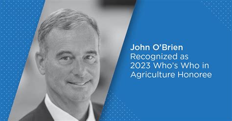 John OBrien Recognized As 2023 Whos Who In Agriculture Honoree