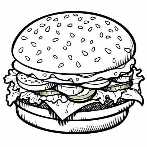 Ausmalbilder Hamburger