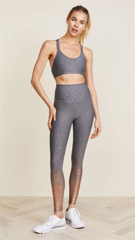 Beyond Yoga Synthetic Alloy Ombre High Waisted Leggings In Black Lyst