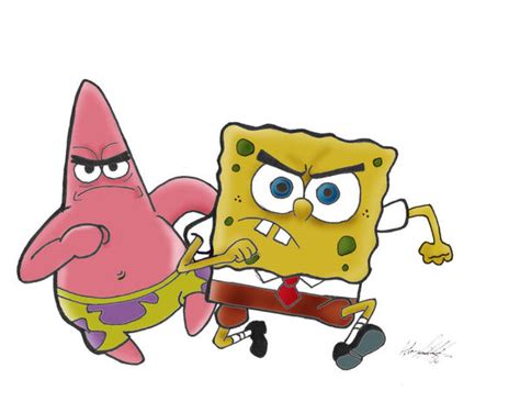 Spongebob And Patrick Run By Trigun Knives009 On Deviantart