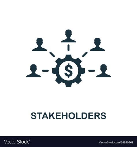 Stakeholders Icon Simple Element From Agile Vector Image
