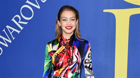 gigi hadid wore a versace catsuit at the cfda fashion awards marie claire