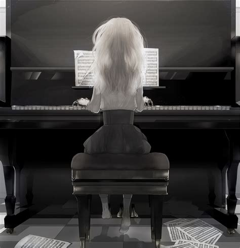 Playing Piano Zerochan Anime Image Board