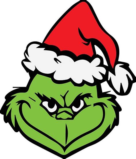 Grinch Face Svg File - SVG images Collections
