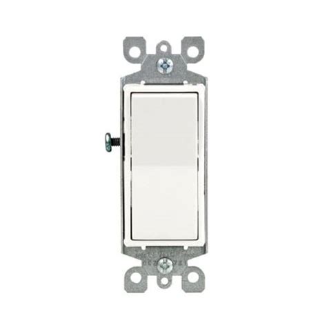 Leviton Decora Single Pole Ac Quiet Rocker Switch White S12 05601